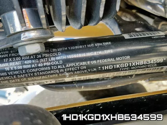 1HD1KGD1XHB634599 фото 2