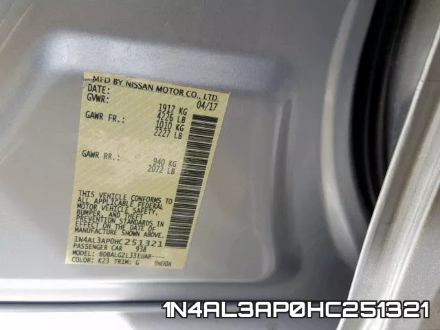 1N4AL3AP0HC251321 фото 2