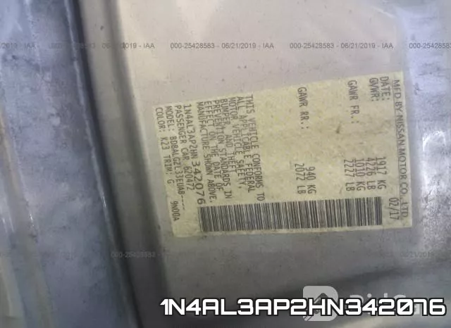 1N4AL3AP2HN342076 фото 10