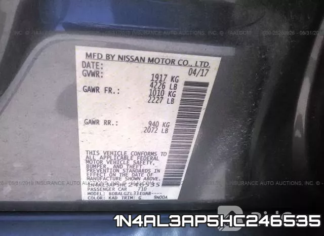 1N4AL3AP5HC246535 фото 10