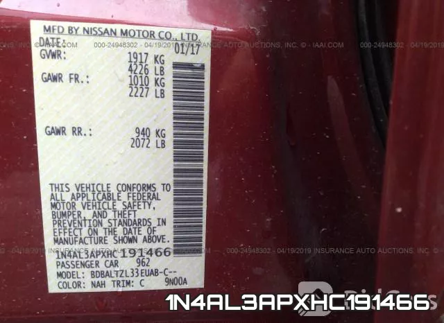1N4AL3APXHC191466 фото 10