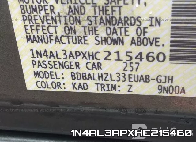 1N4AL3APXHC215460 фото 9