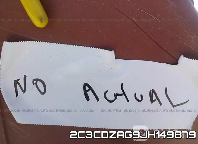 2C3CDZAG9JH149879 фото 8
