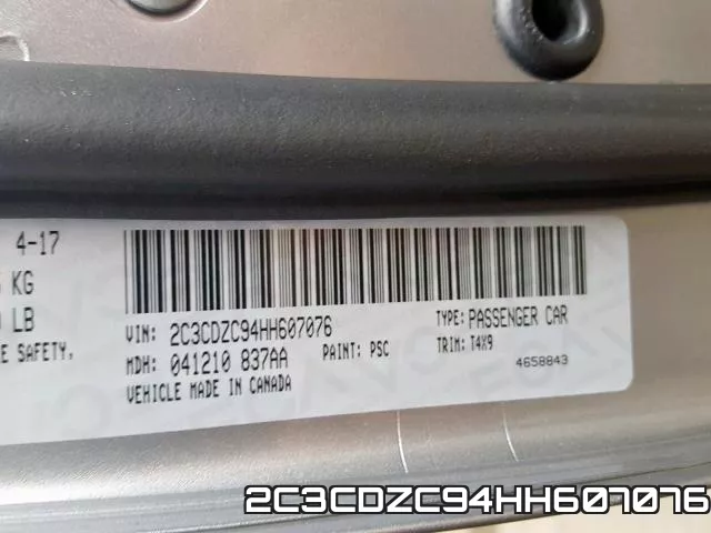 2C3CDZC94HH607076 фото 2