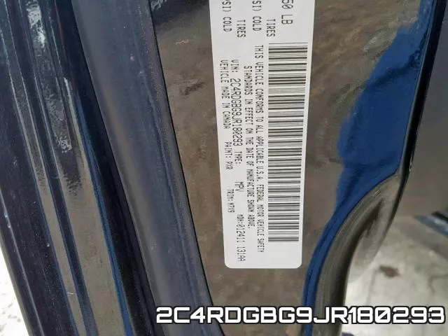 2C4RDGBG9JR180293 фото 2
