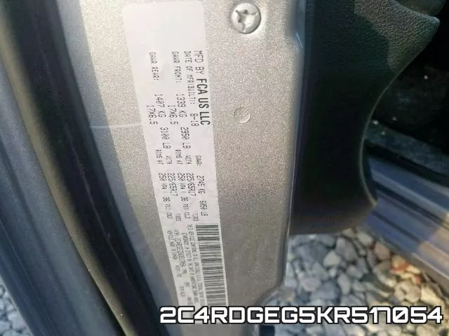 2C4RDGEG5KR517054 фото 2