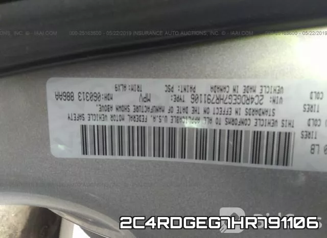 2C4RDGEG7HR791106 фото 10