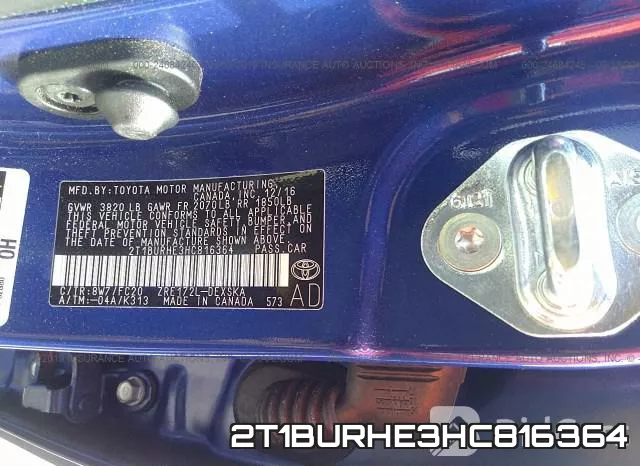 2T1BURHE3HC816364 фото 10