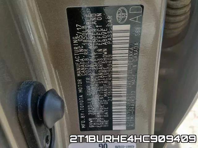2T1BURHE4HC909409 фото 2