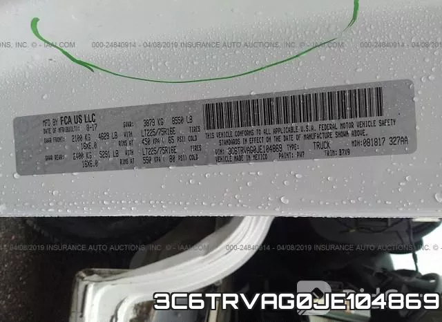 3C6TRVAG0JE104869 фото 9
