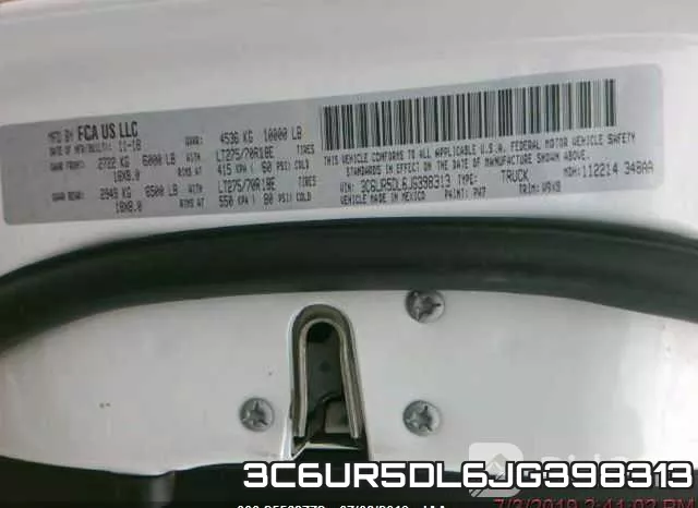 3C6UR5DL6JG398313 фото 10