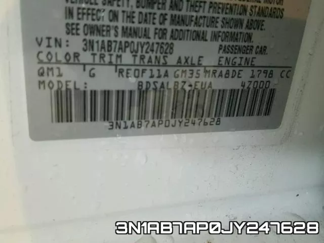 3N1AB7AP0JY247628 фото 2