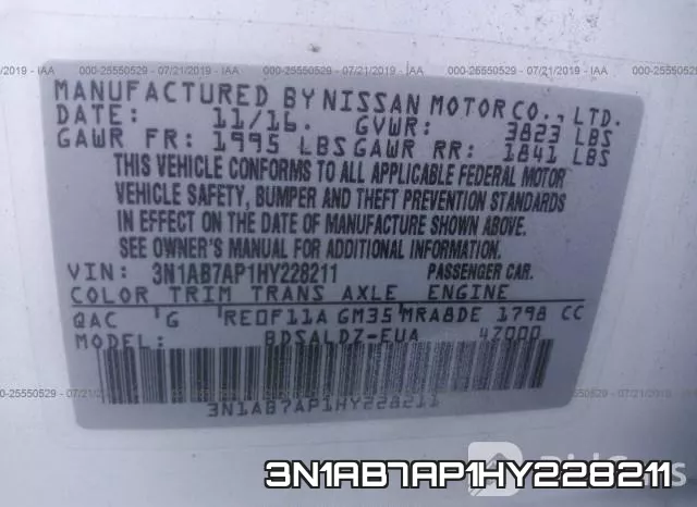 3N1AB7AP1HY228211 фото 9