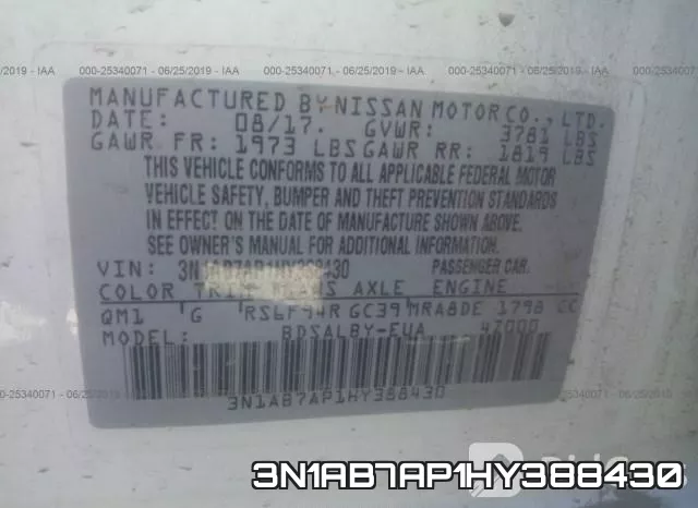 3N1AB7AP1HY388430 фото 10