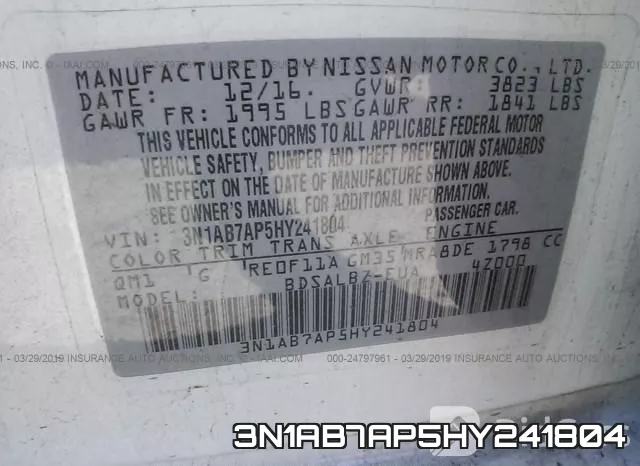 3N1AB7AP5HY241804 фото 10