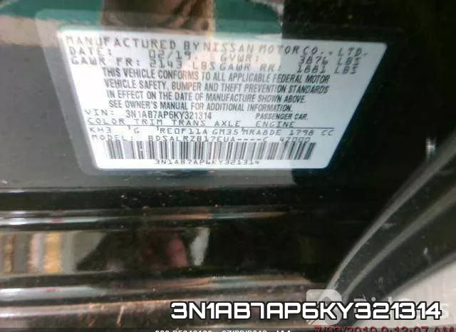 3N1AB7AP6KY321314 фото 10