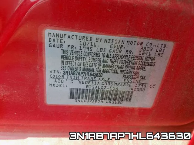 3N1AB7AP7HL643630 фото 2
