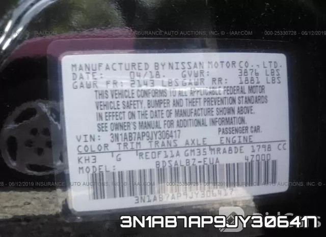 3N1AB7AP9JY306417 фото 10