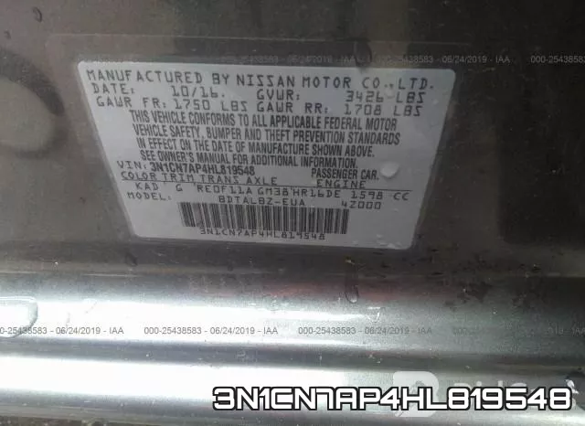 3N1CN7AP4HL819548 фото 9