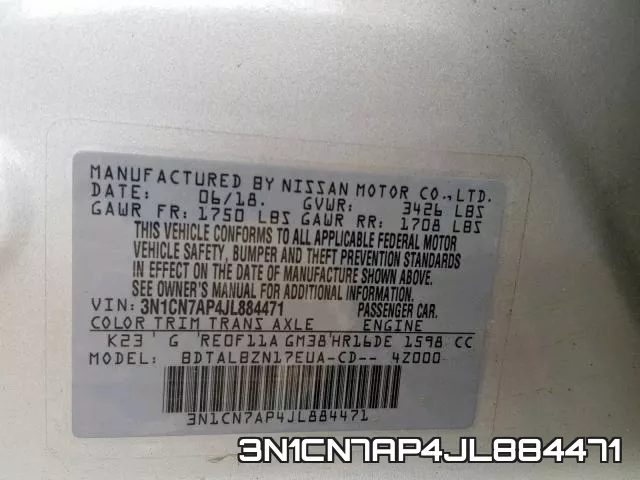3N1CN7AP4JL884471 фото 2
