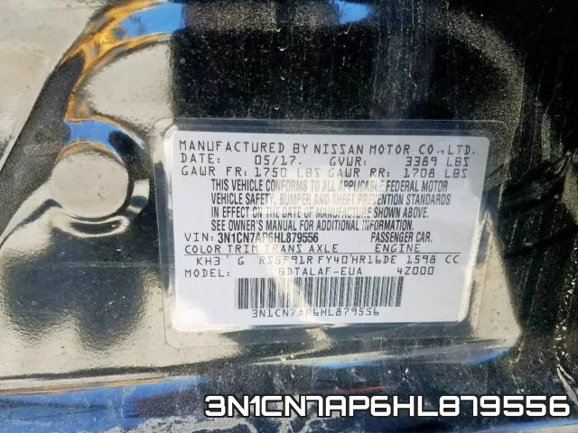 3N1CN7AP6HL879556 фото 2