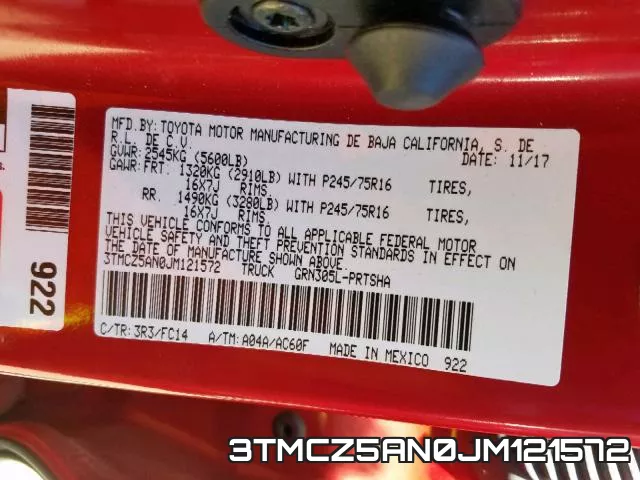 3TMCZ5AN0JM121572 фото 2