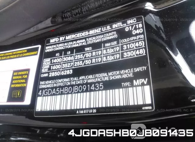 4JGDA5HB0JB091435 фото 10