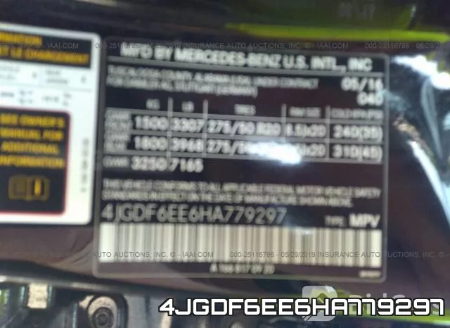 4JGDF6EE6HA779297 фото 10