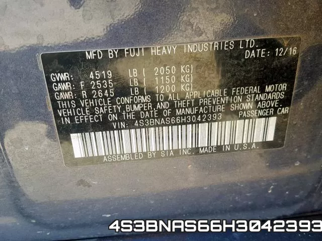 4S3BNAS66H3042393 фото 2