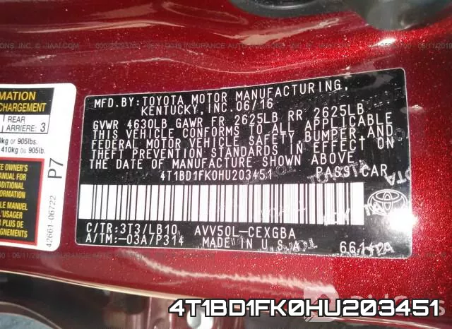 4T1BD1FK0HU203451 фото 10