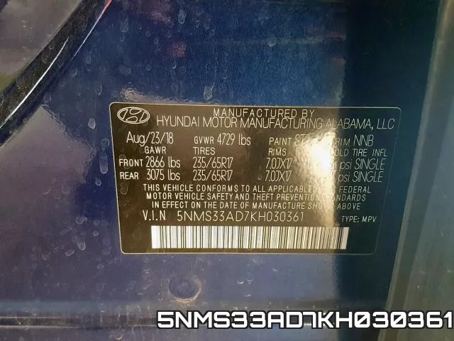5NMS33AD7KH030361 фото 2