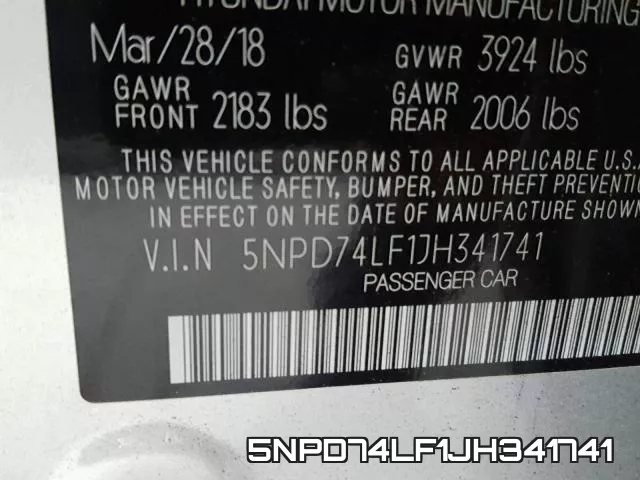 5NPD74LF1JH341741 фото 2