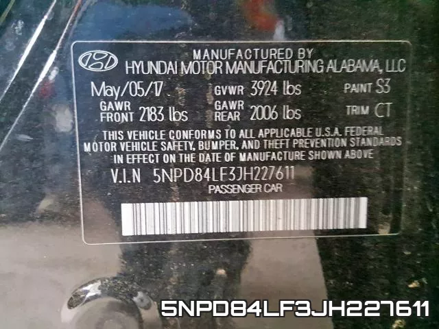 5NPD84LF3JH227611 фото 2