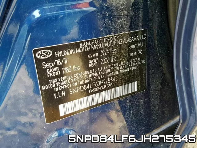 5NPD84LF6JH275345 фото 2
