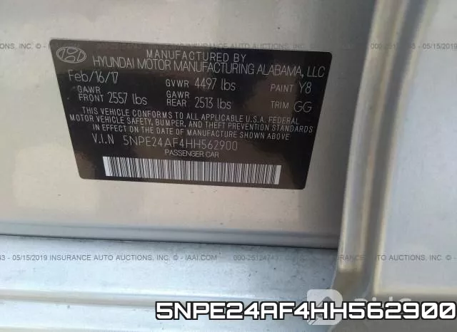 5NPE24AF4HH562900 фото 10