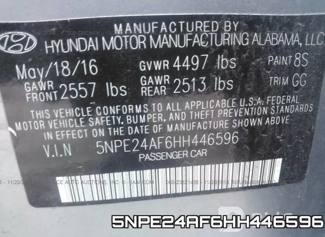 5NPE24AF6HH446596 фото 10