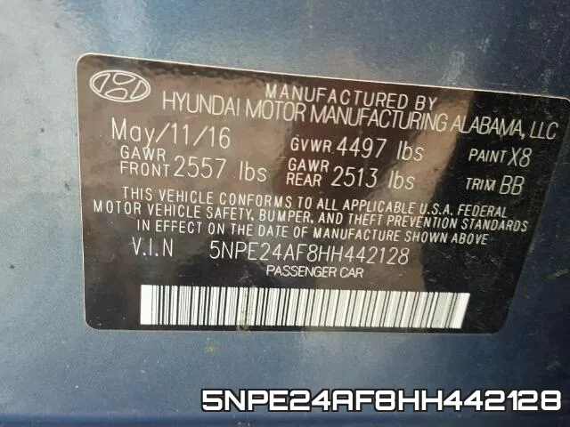 5NPE24AF8HH442128 фото 2