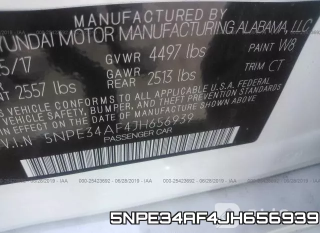 5NPE34AF4JH656939 фото 10