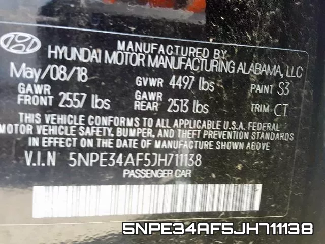 5NPE34AF5JH711138 фото 2