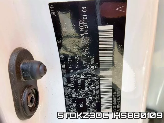 5TDKZ3DC7HS880109 фото 2