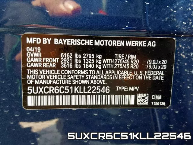 5UXCR6C51KLL22546 фото 2