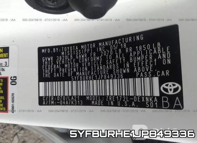 5YFBURHE1JP849336 фото 10
