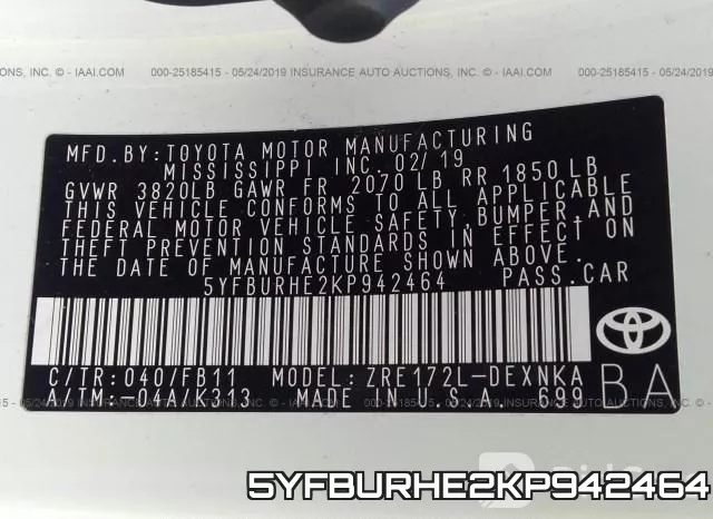 5YFBURHE2KP942464 фото 10