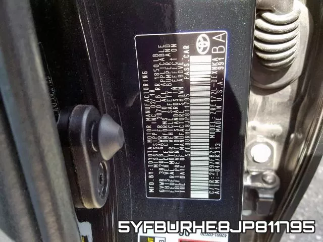 5YFBURHE8JP811795 фото 2