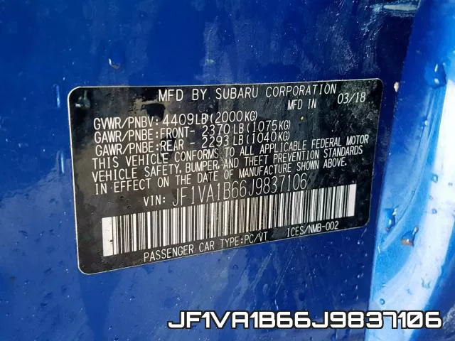 JF1VA1B66J9837106 фото 2
