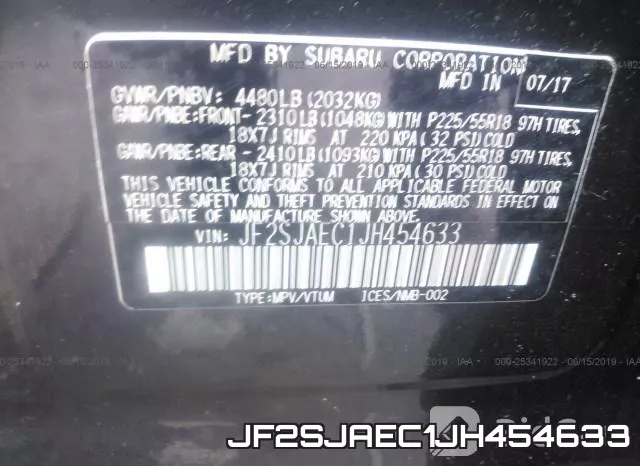 JF2SJAEC1JH454633 фото 10
