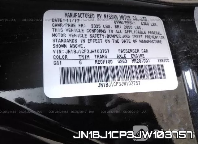 JN1BJ1CP3JW103757 фото 10