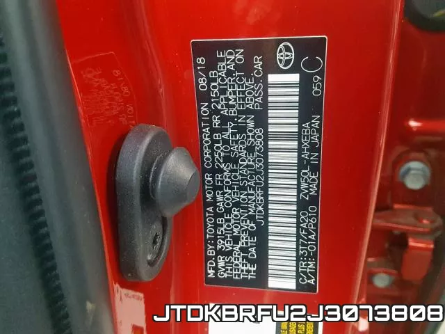 JTDKBRFU2J3073808 фото 2