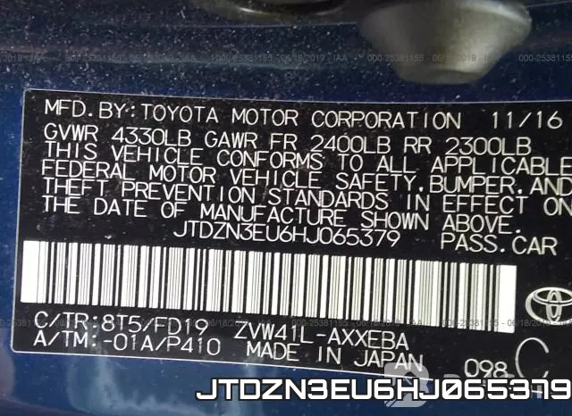 JTDZN3EU6HJ065379 фото 10