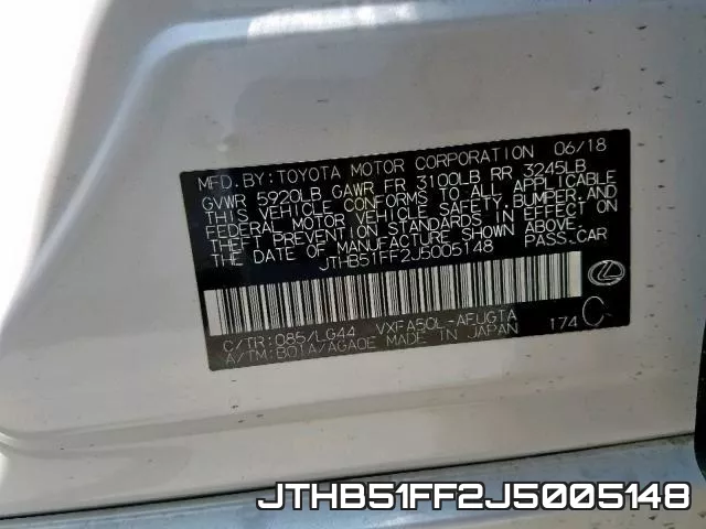 JTHB51FF2J5005148 фото 2